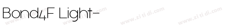 Bond4F Light字体转换 Bond4F Light字体转换